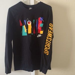Nike retro vintage black long sleeve shirt in Men’s S